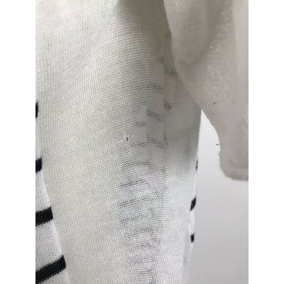 T Alexander Wang Stretch Knit Pullover Striped Top FLAWS - Picture 10 of 12